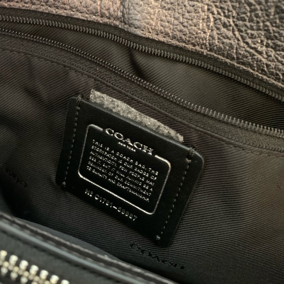 Black leather Coach bag - Picture 7 of 7